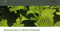 Desktop Screenshot of blumen-mayrhofer.de