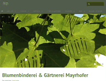 Tablet Screenshot of blumen-mayrhofer.de